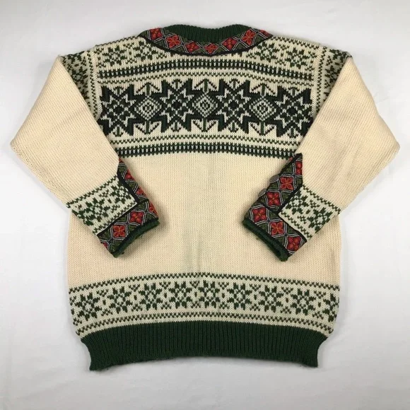 Vintage Dale Of Norway Unisex Wool Cardigan Sweater Sz 40 (Small) - Picture 3 of 13